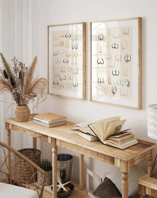 Body Positive Titties Plakat - Fejr Selvaccept & Positiv Kroppsholdning