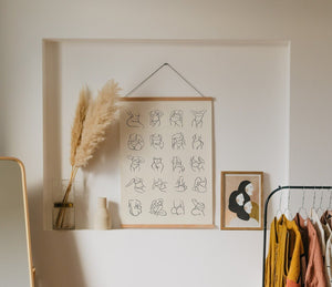 Body Positivity - Line art Plakat