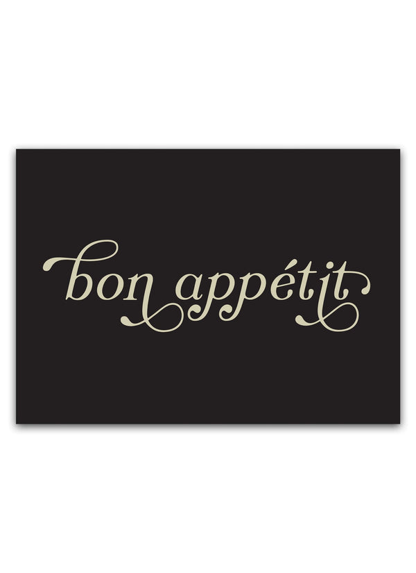 Se vores Bon Appetit Plakat - Perfekt Til Køkkenet & Hjemmet