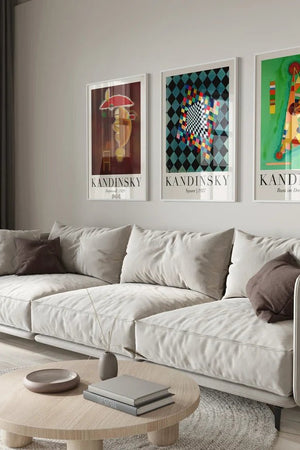 Depressed – Kandinsky Plakat | Abstrakt Kunstplakat med Dybde

