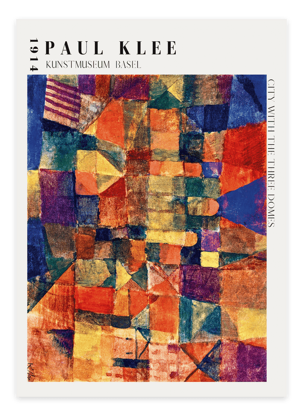 City With Three Domes Paul Klee Poster 