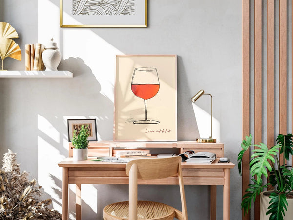 Dé Vine, Dé Love Ellens Shop Hæng den op i din stue, spisestue eller endda i dit personlige vinkælder for at tilføje et strejf af elegance og følelse til dit rum.