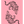 Double Tiger - Pink Plakat | Moderne & Unikt Design