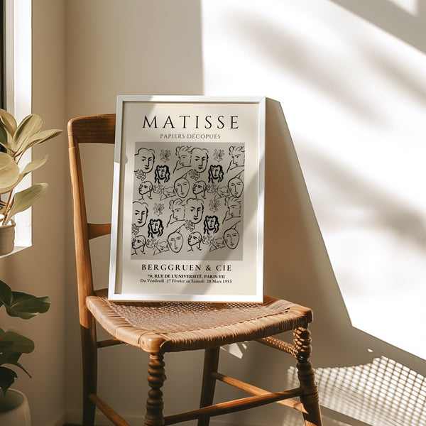 Faces - Matisse Plakat | Ikonisk & Moderne Kunst