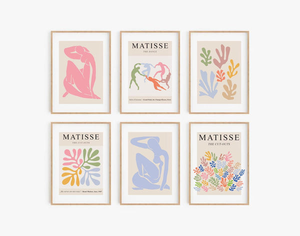 Henri Matisse er manden bag nogle af verdens mest kendte plakater. Sammen med Pablo Picasso har de skabt den ideelle plakat til stuen, hjemmet og værelset. De populære plakater kommer i Orange, Lyserød, Blå, Grøn &amp; også i de helt store størrelser som 70x100 &amp; 50x70. Der kan tilkøbes ramme &amp; Berggruen på tilbud.