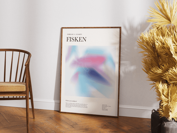 Pisces - Colorful Zodiac Sign Poster 