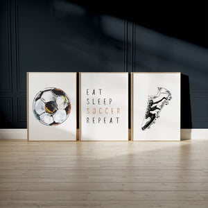 Fußballschuhe-Poster 