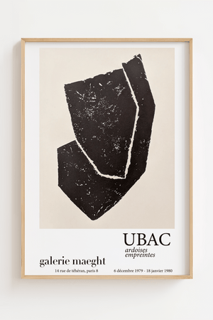 UBAC アートポスター GALERIE MAEGHT Gallery Maeght Exhibition Poster, Raoul Ubac Art Print, Vintage