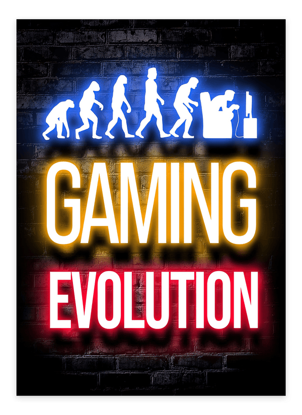 Gaming Evolution - Gaming Poster 