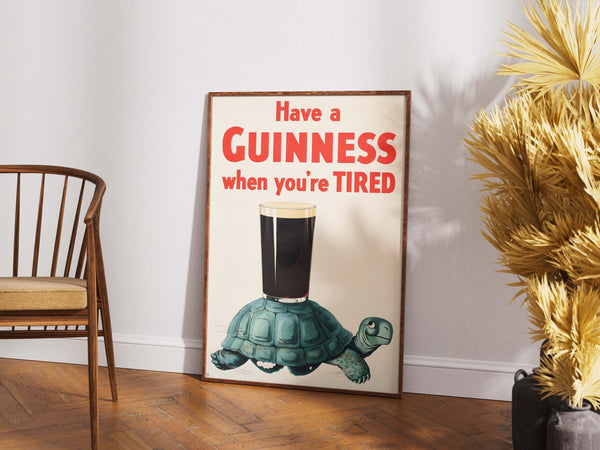 Guinness Turtle Poster