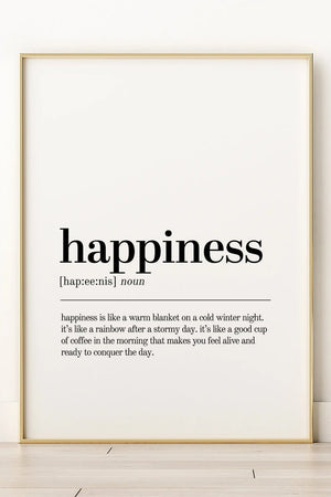Happiness - Citatplakat