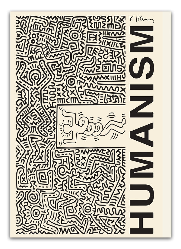 Keith Haring Plakat "Humanism Twirl"  | Køb Kunstplakater