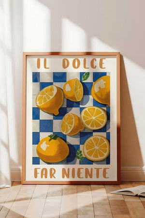 Italiensk "Il Dolce" Citron Plakat