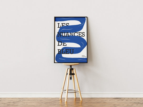 Les Nuances De Bleu Plakat