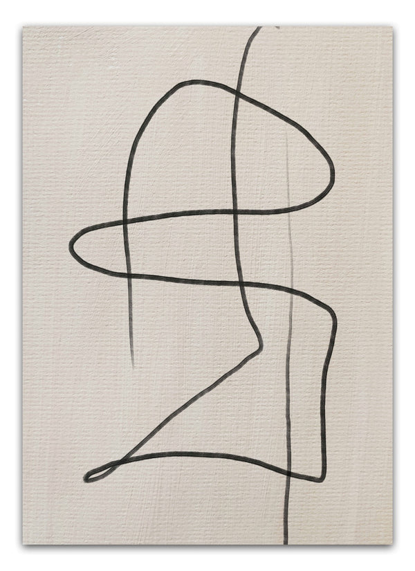 Life Is Not A Straight Line Poster