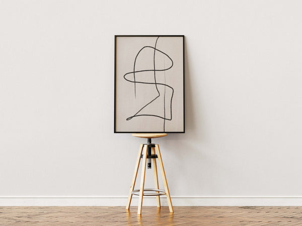 Life Is Not A Straight Line Poster