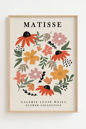 Matisse Plakat Galerie Lucie Weill til Hjemmet 