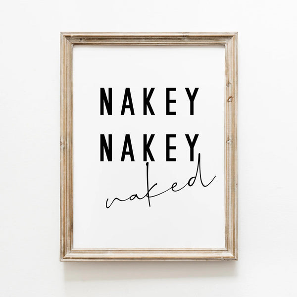 NAKEY NAKEY naked Poster 