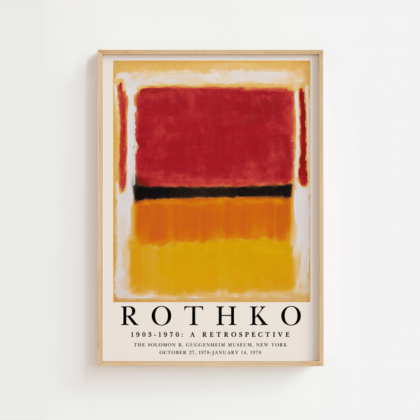 Rothko Retrospective Poster 