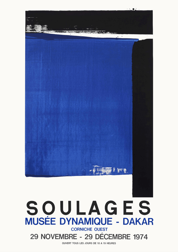 Soulages Water Poster 