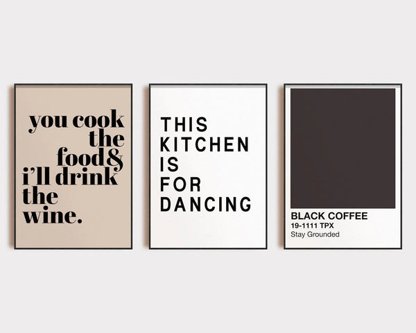 Køb plakater til køkkenet | "This Kitchen Is For Dancing"